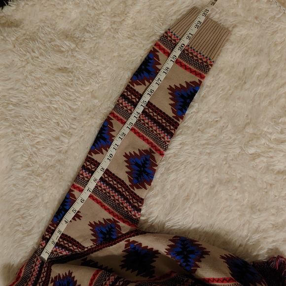 Kersh Aztec print open front cardigan with tassels size XS - Picture 16 of 16